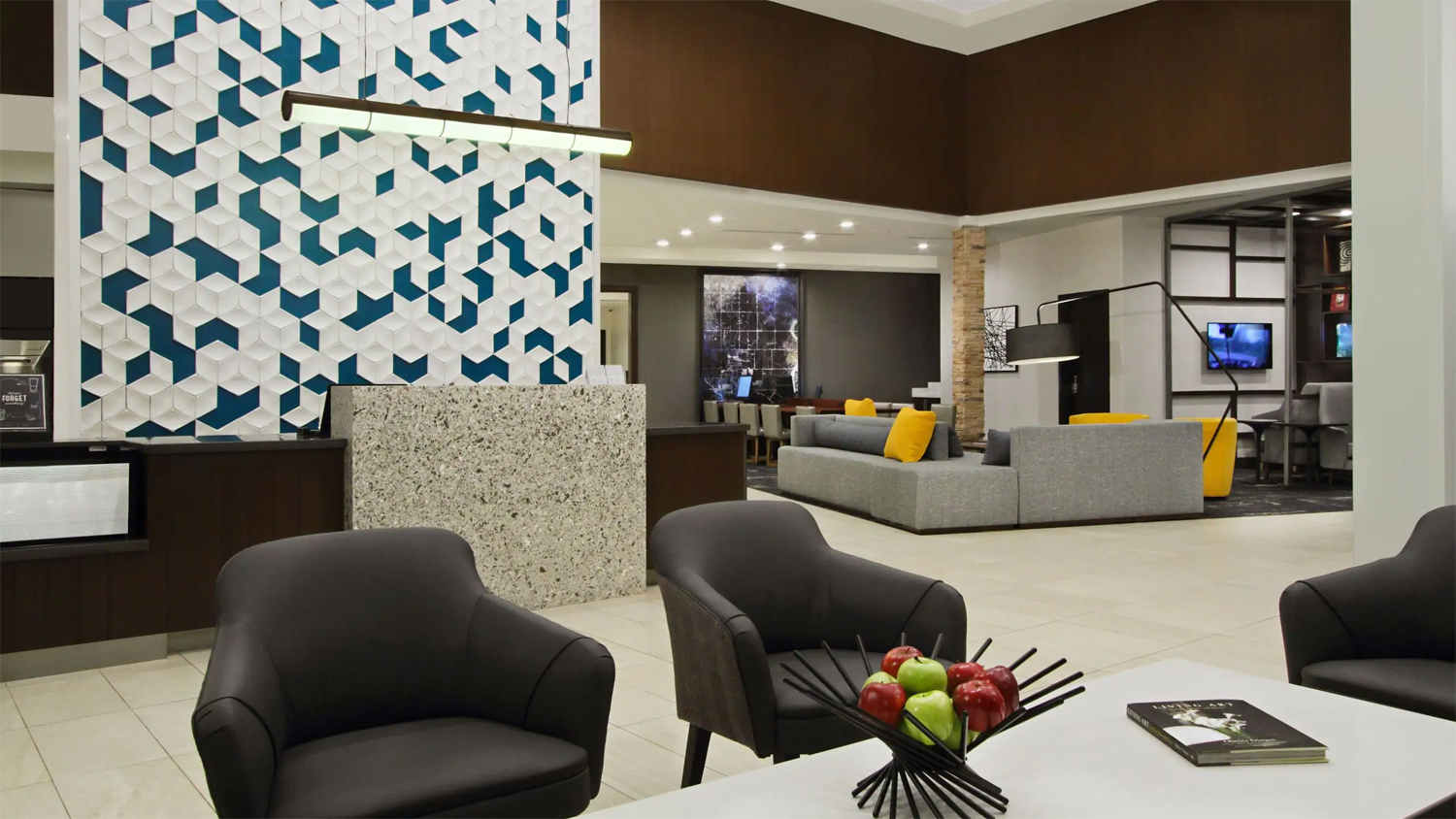 Hyatt Place lobby, a property in the Meridian Heights portfolio